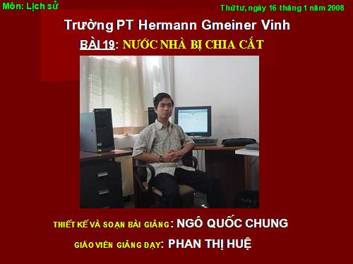 Bài 19. Nước nhà bị chia cắt