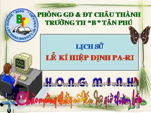 Bài 25. Lễ kí hiệp định Pa-ri