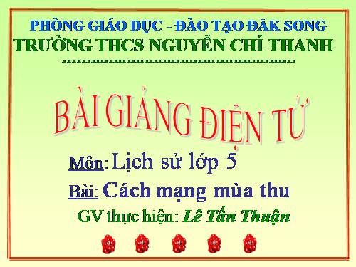 Bài 9. Cách mạng mùa thu