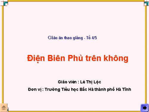 Bài 24. Chiến thắng Điện Biên Phủ trên không