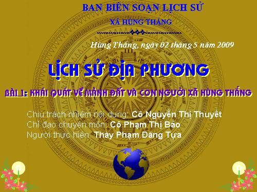 dạy lịch sử điạ phương