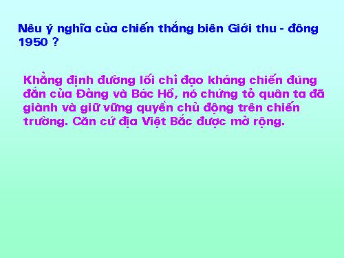 Bài 16. Hậu phương những năm sau chiến dịch Biên giới