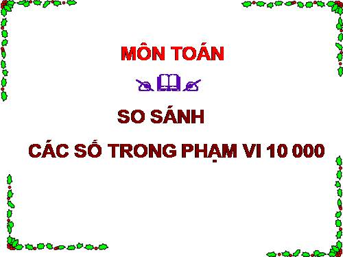 Đọc, viết, so sánh các số có ba chữ số