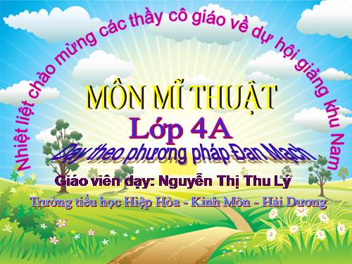 Mĩ thuật 4.CĐ: Sáng tạo với nếp gấp giấy