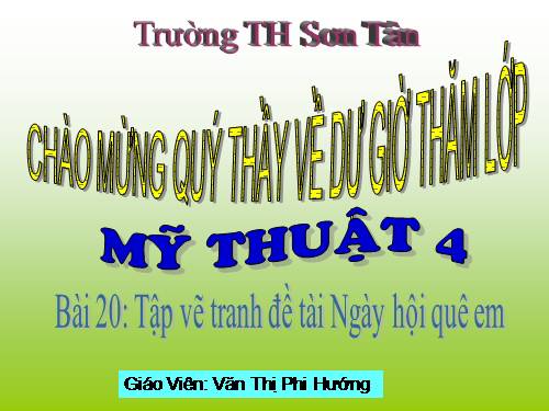 Bài 20. Đề tài Ngày hội quê em