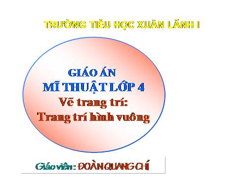 Bài 17. Trang trí hình vuông