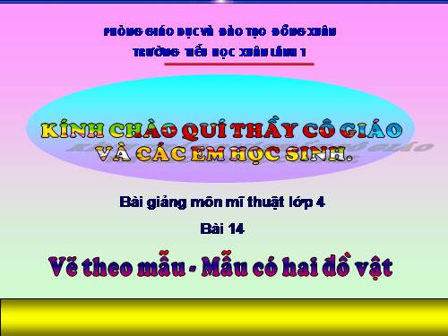 Bài 14. Mẫu có hai đồ vật