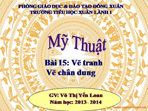 Bài 15. Vẽ chân dung