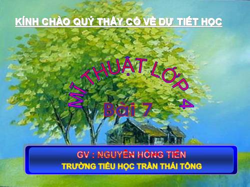 Bài 7. Đề tài Phong cảnh quê hương