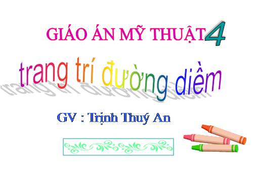 Bài 13. Trang trí đường diềm