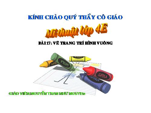 Bài 17. Trang trí hình vuông