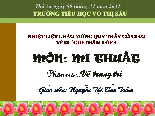 Bài 13. Trang trí đường diềm