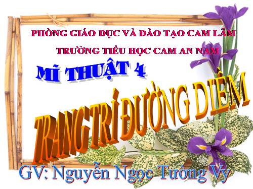 Bài 13. Trang trí đường diềm