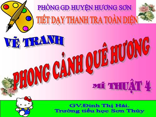 Bài 7. Đề tài Phong cảnh quê hương