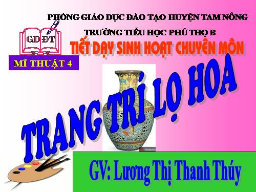 Bài 28. Trang trí lọ hoa
