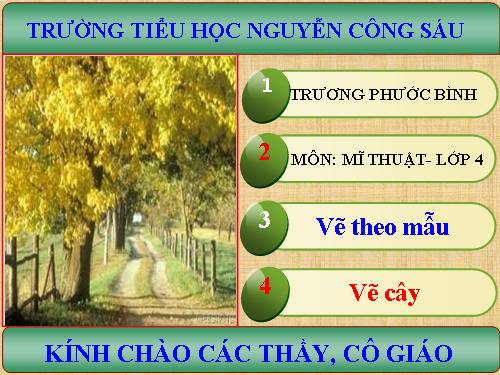 Bài 27. Vẽ cây