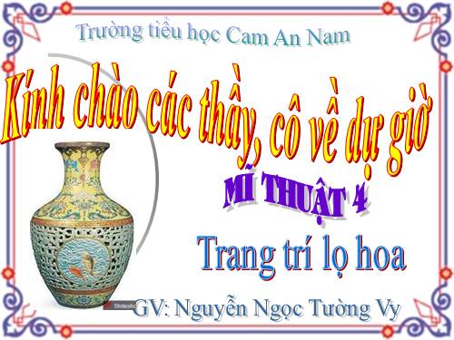 Bài 28. Trang trí lọ hoa