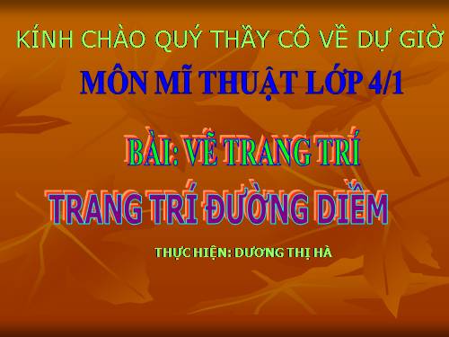 Bài 13. Trang trí đường diềm