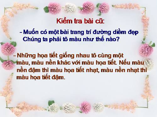 Bài 13. Trang trí đường diềm