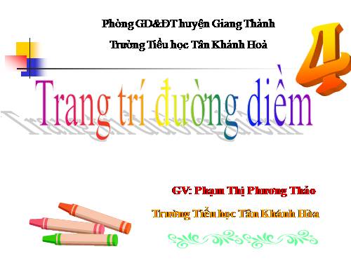 Bài 13. Trang trí đường diềm