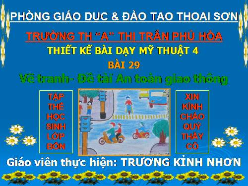 Bài 29. Đề tài An toàn giao thông