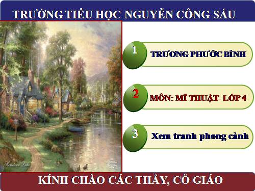 Bài 5. Xem tranh phong cảnh