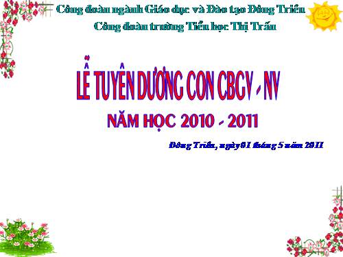 phong le tuyen duong con CBGV