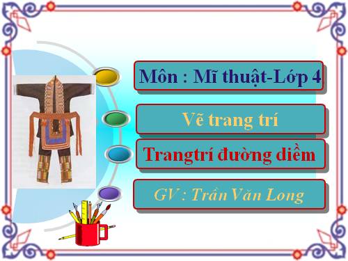 Bài 13. Trang trí đường diềm