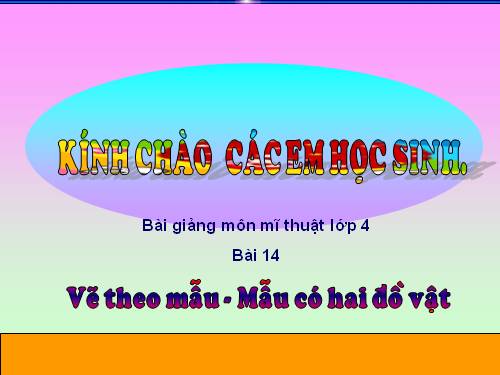 Bài 14. Mẫu có hai đồ vật