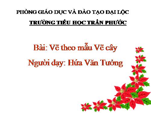 Bài 27. Vẽ cây