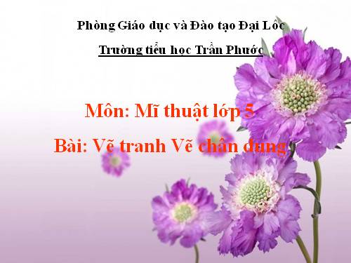 Bài 15. Vẽ chân dung