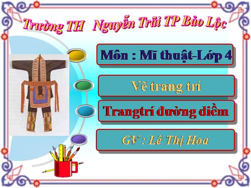 Bài 13. Trang trí đường diềm