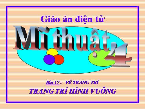 Bài 17. Trang trí hình vuông