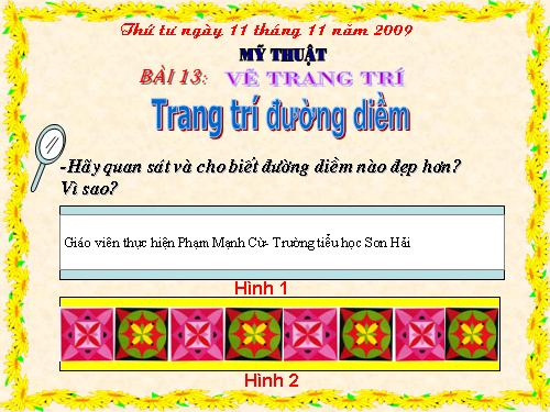 Bài 13. Trang trí đường diềm