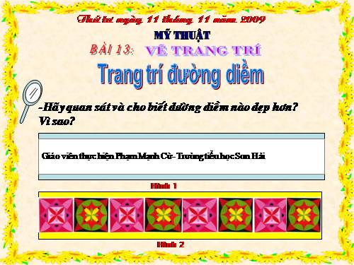 Bài 13. Trang trí đường diềm