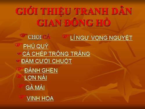 Bài 19. Xem tranh dân gian Việt Nam