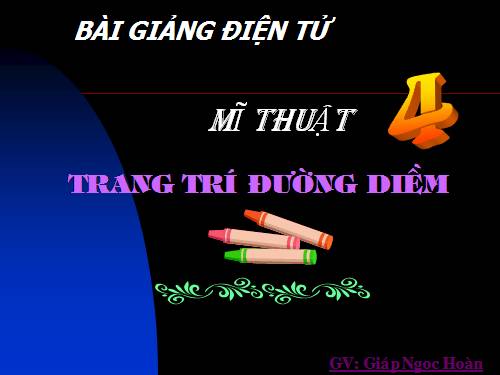 Bài 13. Trang trí đường diềm