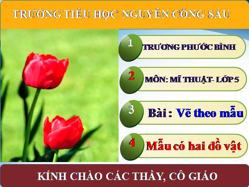 Bài 14. Mẫu có hai đồ vật