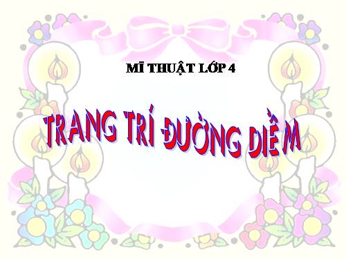 Bài 13. Trang trí đường diềm