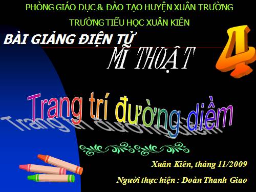 Bài 13. Trang trí đường diềm