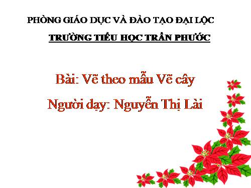 Bài 27. Vẽ cây