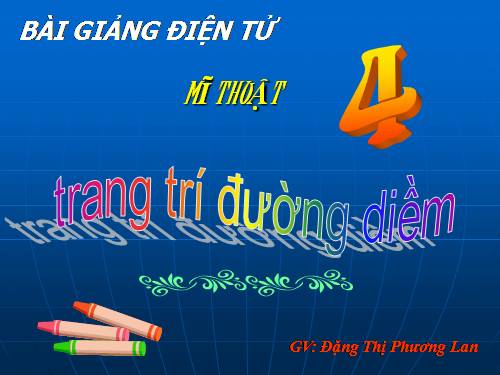 Bài 13. Trang trí đường diềm