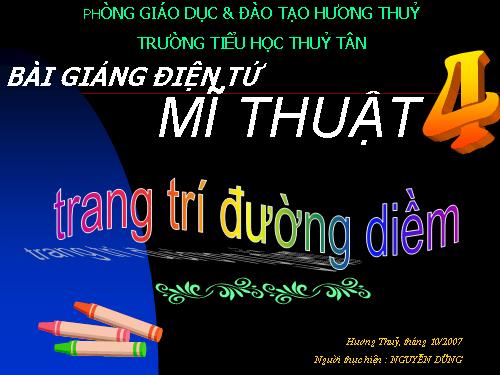 Bài 13. Trang trí đường diềm