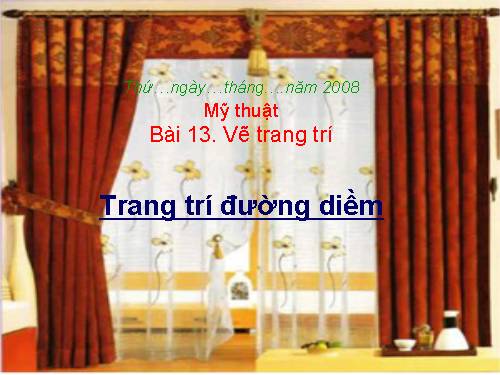 Bài 13. Trang trí đường diềm