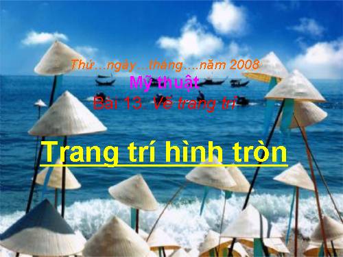 Bài 21. Trang trí hình tròn