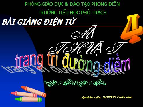 Bài 13. Trang trí đường diềm