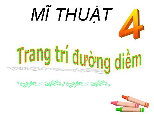 Bài 13. Trang trí đường diềm