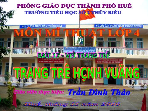 Bài 17. Trang trí hình vuông