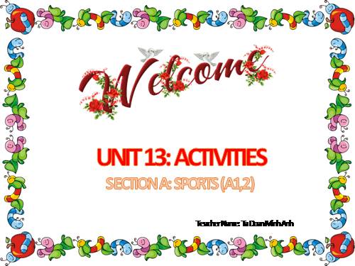 Unit 13. Activities