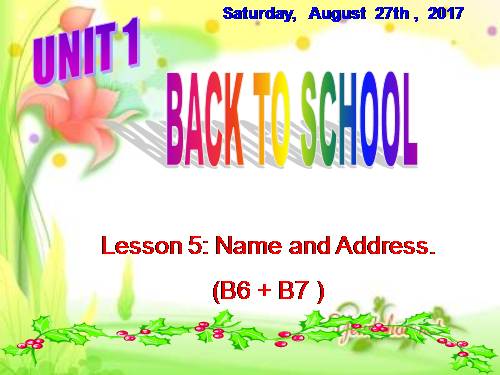Unit 2. Personal information